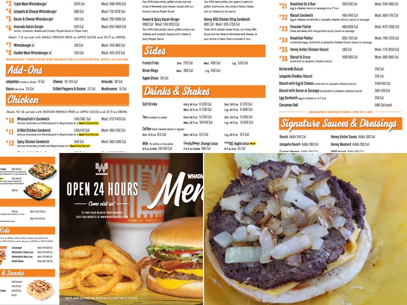 Whataburger Menu