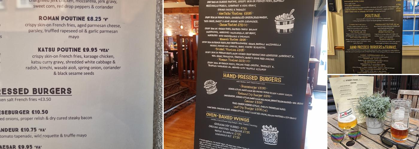 The Rutland & Derby Arms Menu