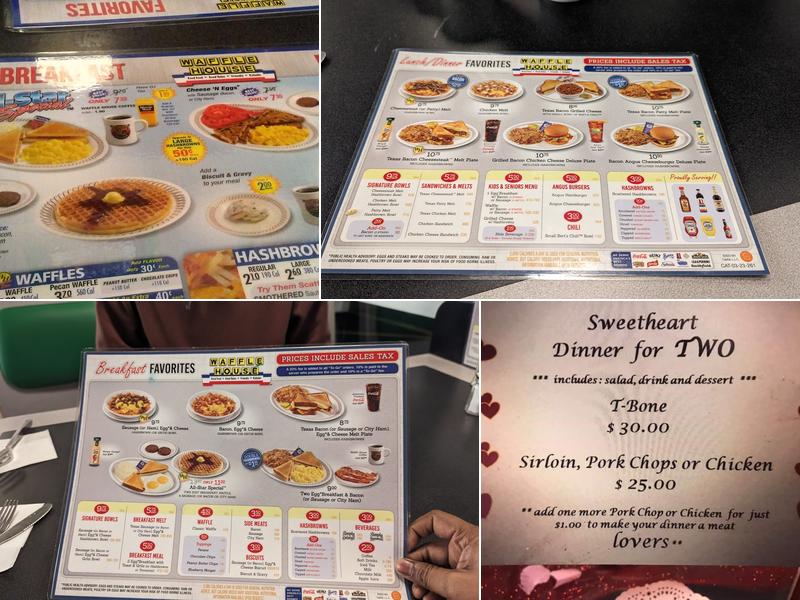 Waffle House Menu