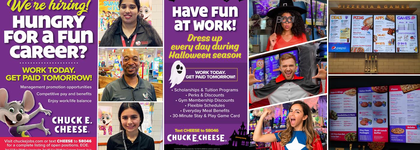 Chuck E. Cheese Menu