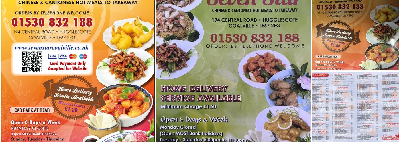 SEVEN STAR Chinese Takeaway Menu