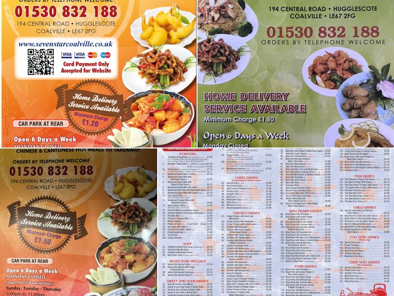 SEVEN STAR Chinese Takeaway Menu