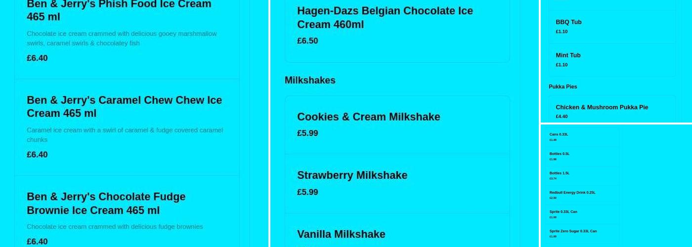 Ellistown Fish & Chips Menu