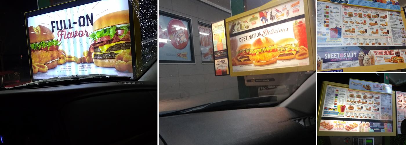 Sonic Drive-In Menu