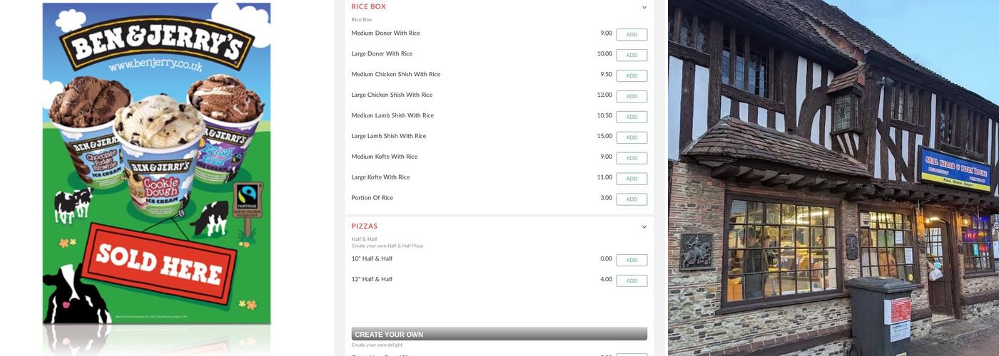 Seal Kebab & Pizza Menu