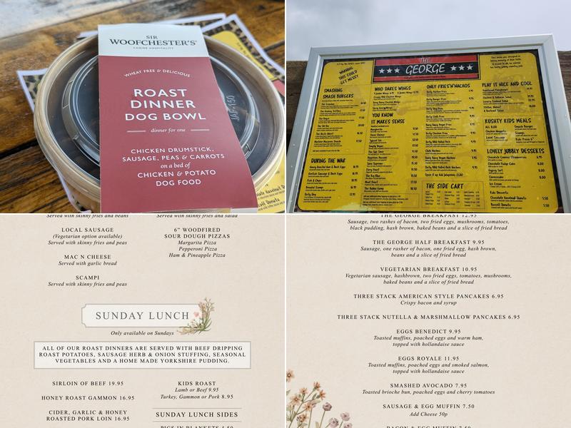 The George Inn Menu