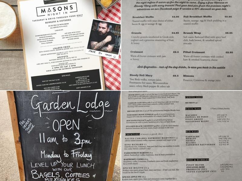 The Freemasons Arms Menu