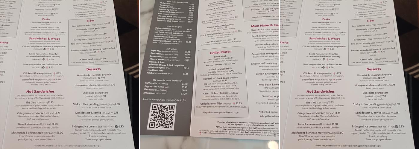 Crowne Plaza Birmingham Nec, an IHG Hotel Menu
