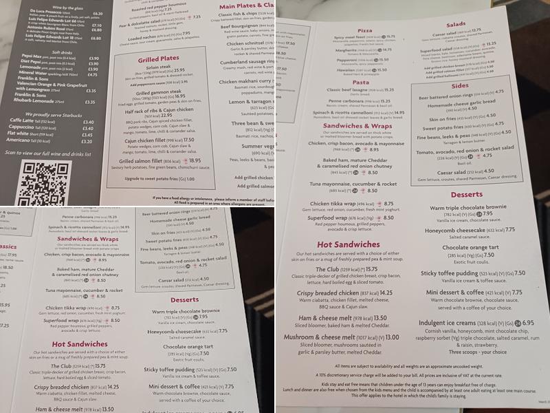 Crowne Plaza Birmingham Nec, an IHG Hotel Menu