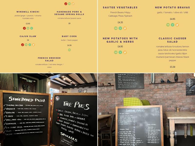 The Windmill Inn Menu