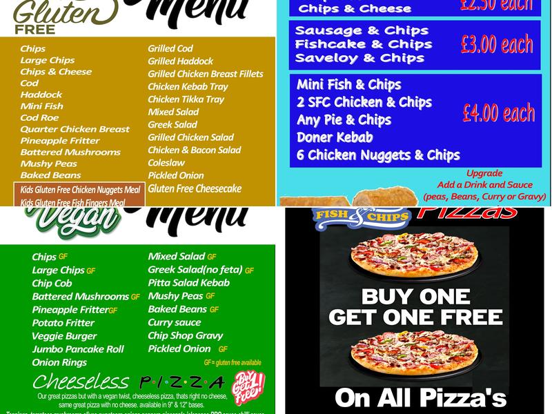 Chris's Fish and Chips Menu