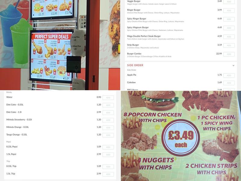 Perfect Chicken - Catford Menu