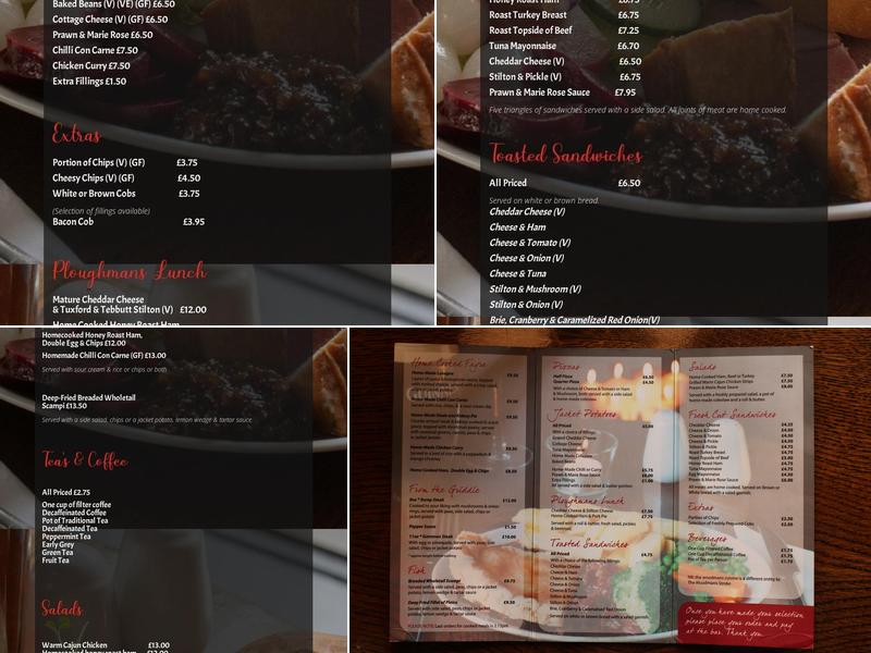 The Woodman's Stroke Menu