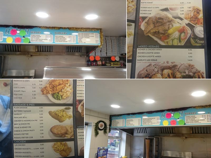 Marlin fish bar Menu