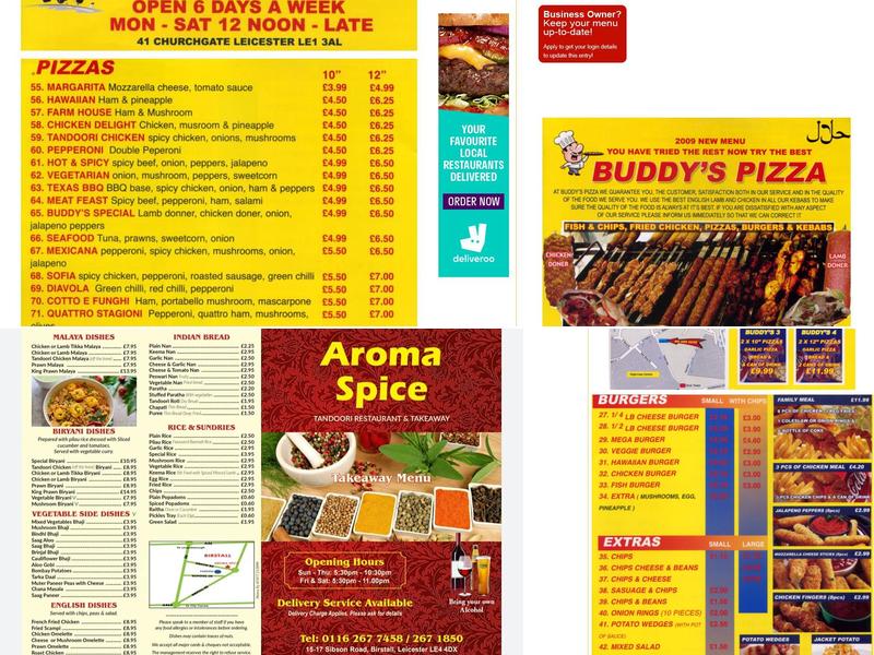 Aroma spice Menu
