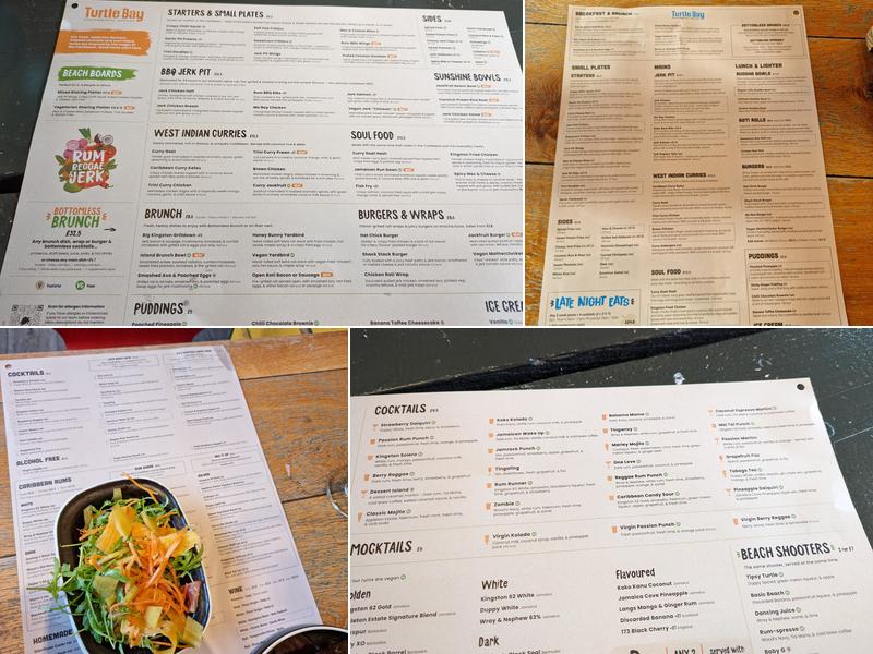 Turtle Bay Leicester Menu