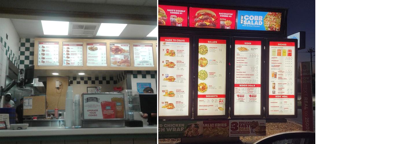 Wendy's Menu