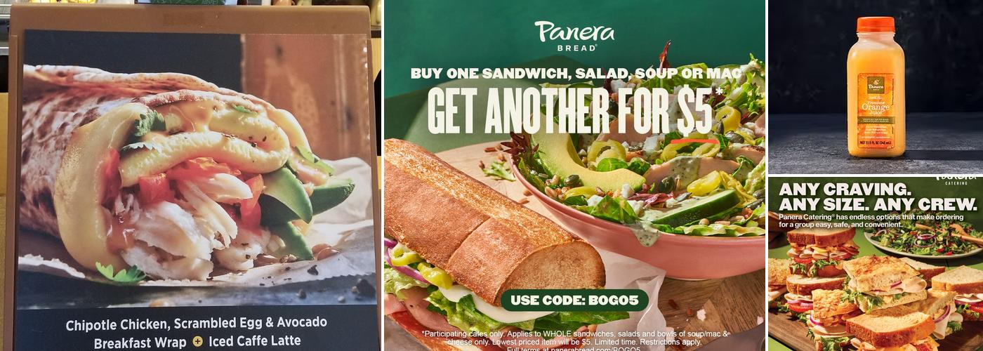 Panera Bread Menu