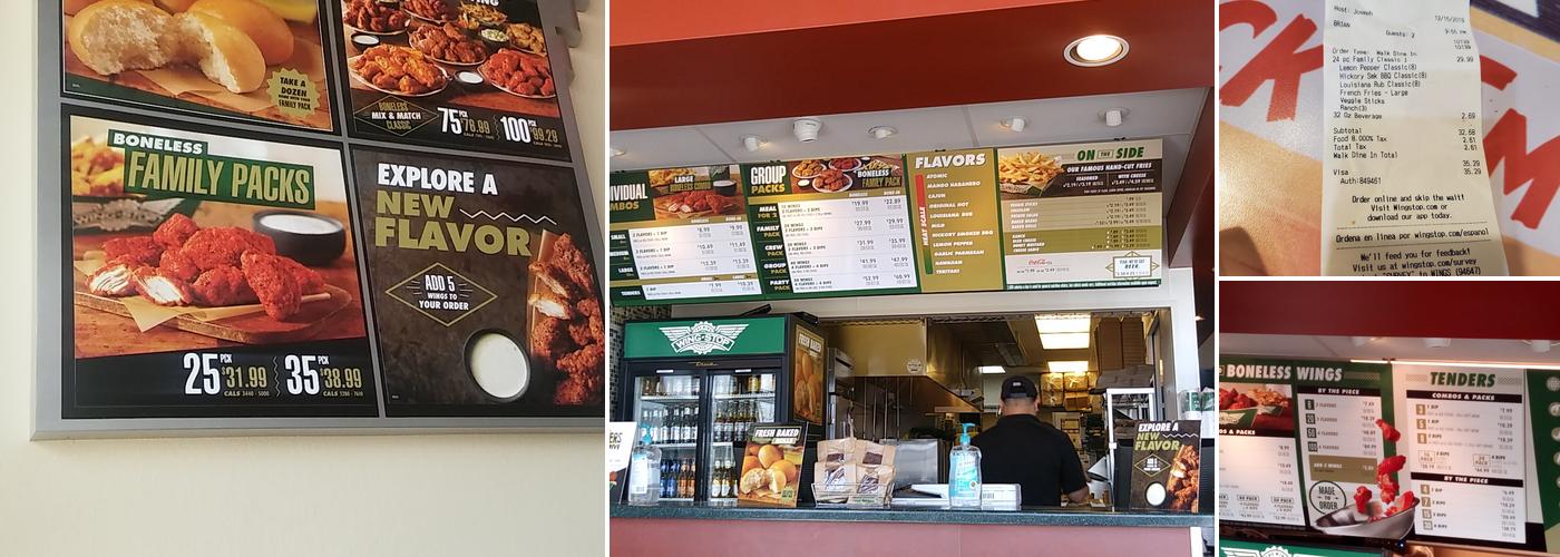 Wingstop Menu