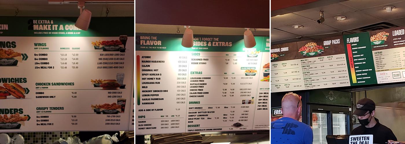 Wingstop Menu
