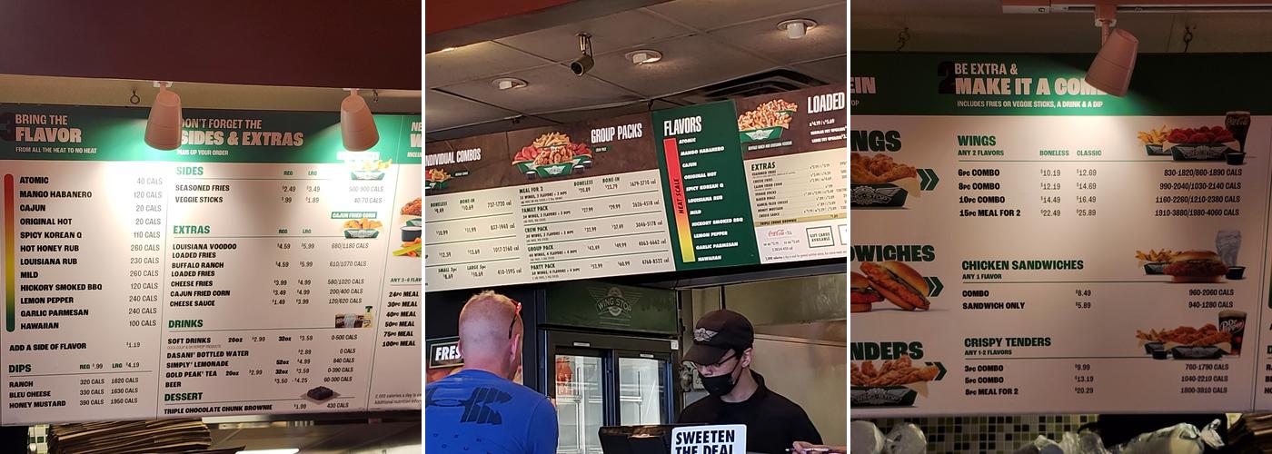 Wingstop Menu