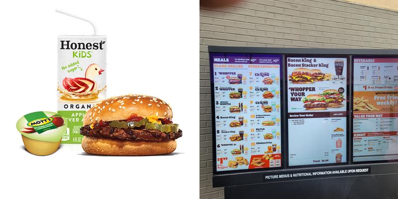 Burger King Menu