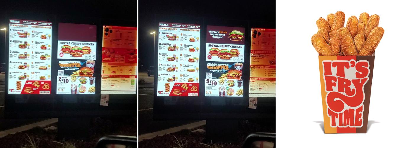 Burger King Menu