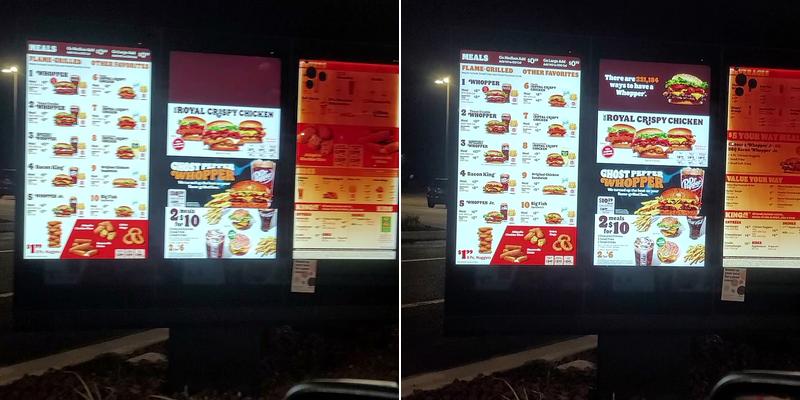 Burger King Menu