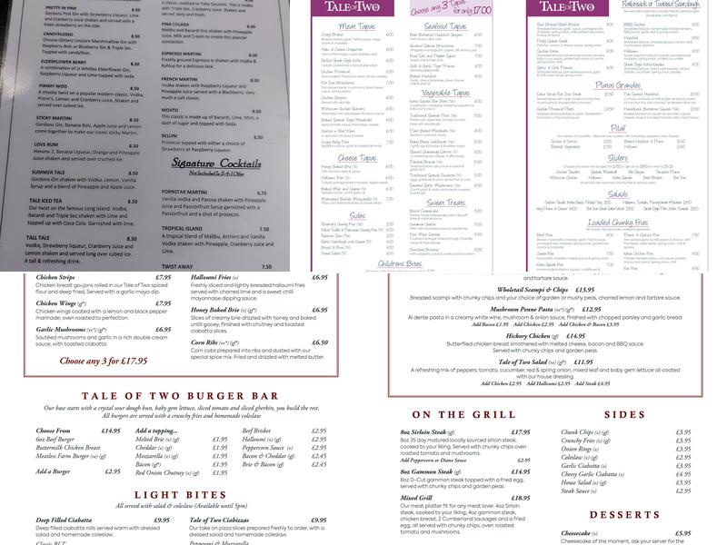 The Tale of Two Menu