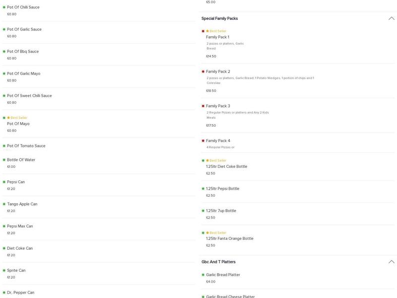 Pepi's Pizza & Kebab House Menu