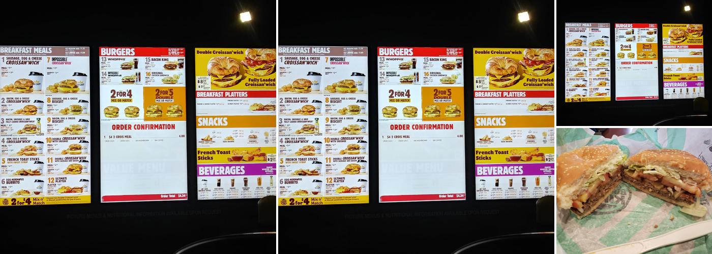 Burger King Menu