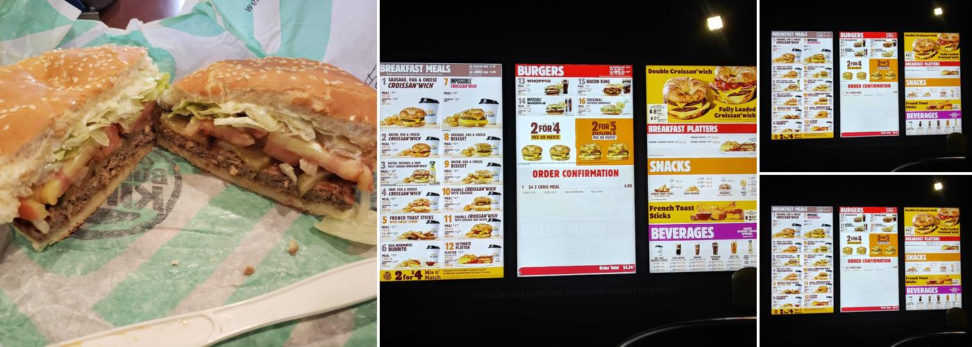 Burger King Menu
