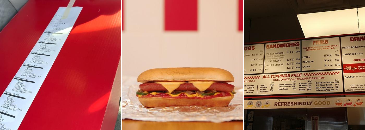 Five Guys Menu
