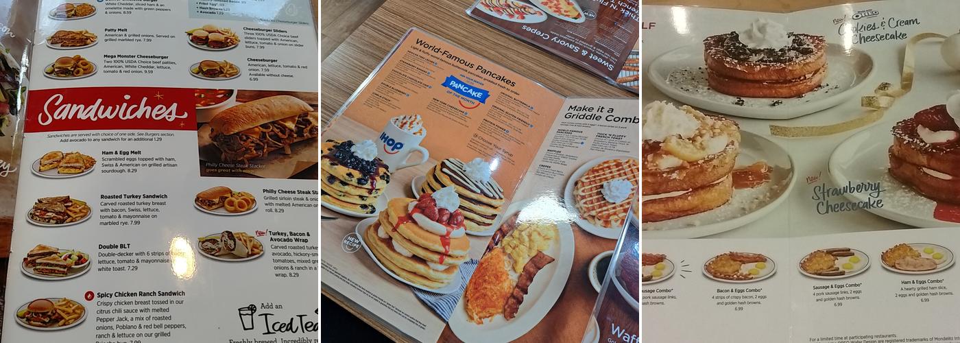 IHOP Menu