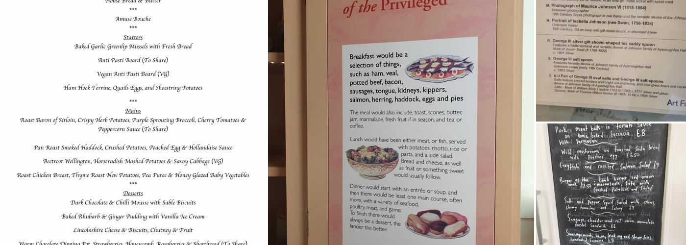 Ayscoughfee Hall Cafe by Harringtons Menu