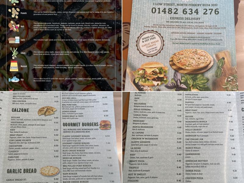 Low Street Pizza Menu