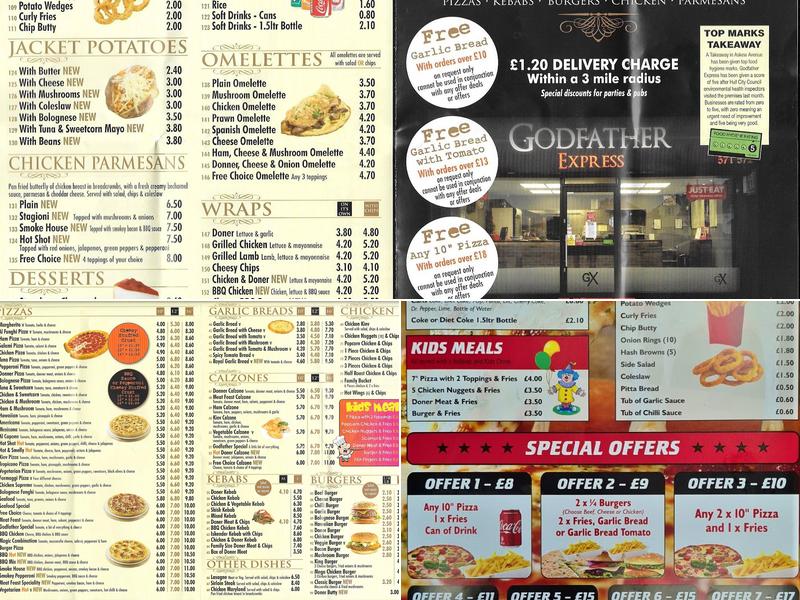 GODFATHER EXPRESS Menu