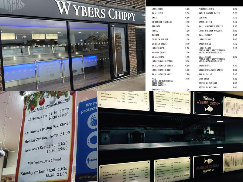 Wybers Chippy Menu