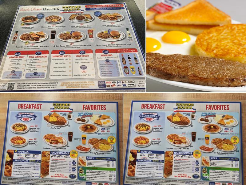 Waffle House Menu