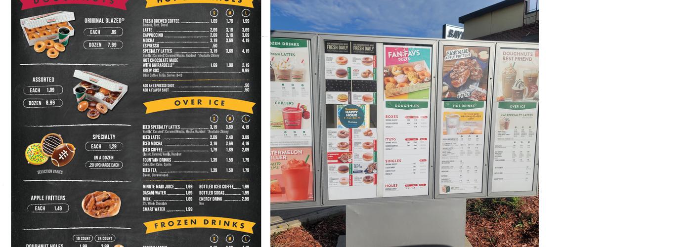Krispy Kreme Menu