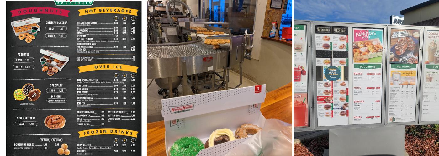 Krispy Kreme Menu