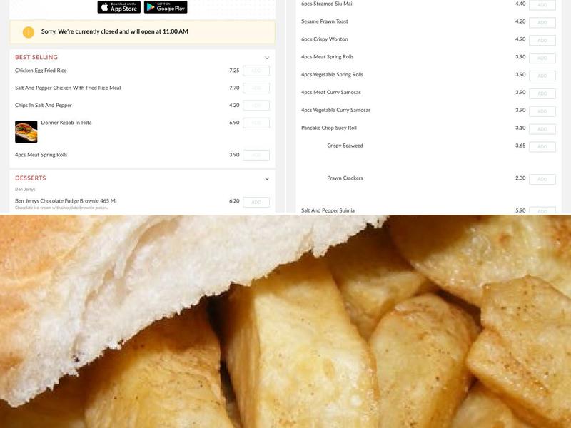 The Original Famous Blue Star Menu