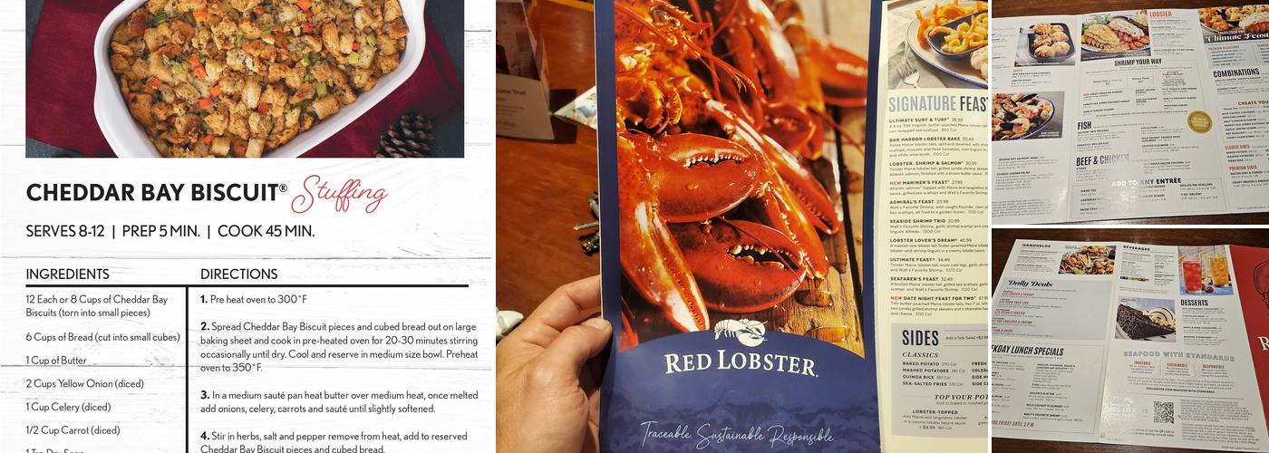 Red Lobster Menu