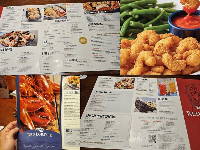 Red Lobster Menu