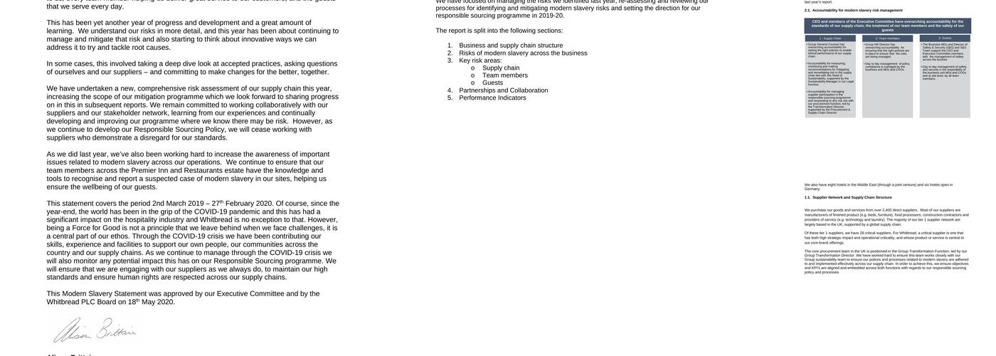 Premier Inn St. Helens South hotel Menu