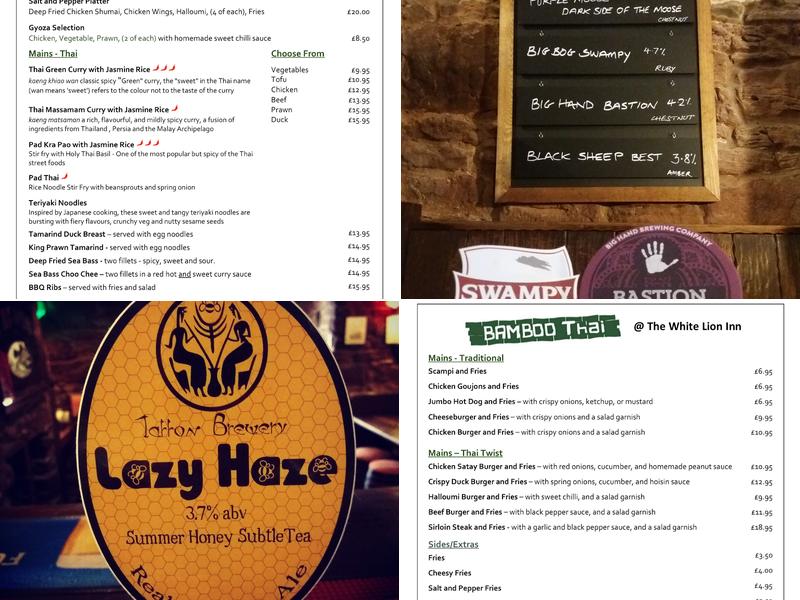 The White Lion Inn Menu