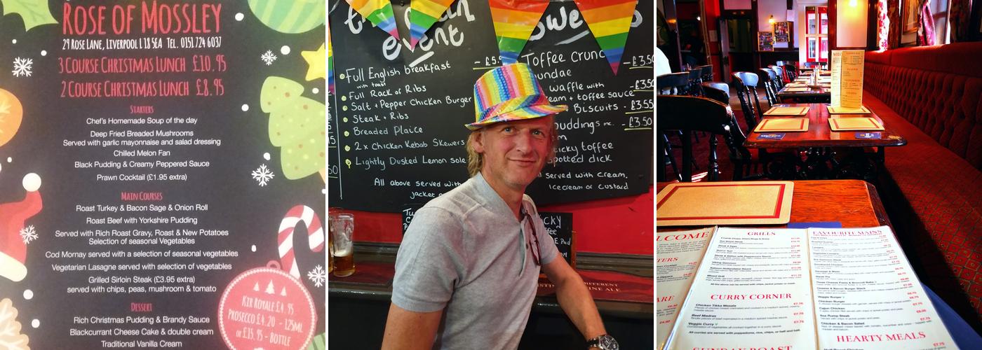 Rose Of Mossley Menu