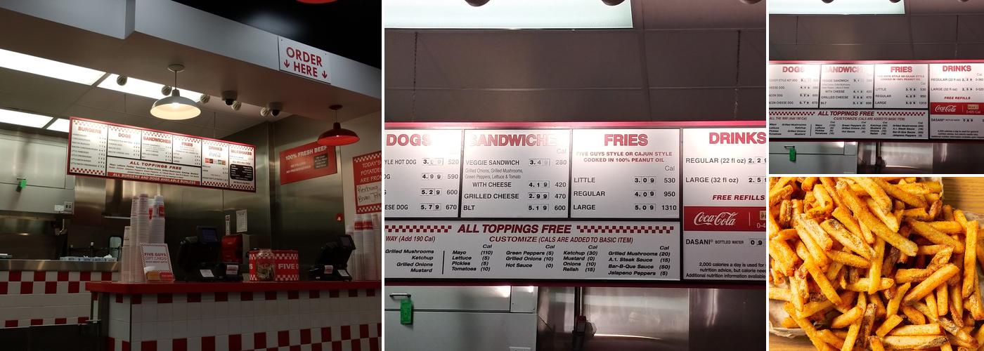 Five Guys Menu