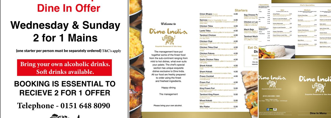 Dine India Menu