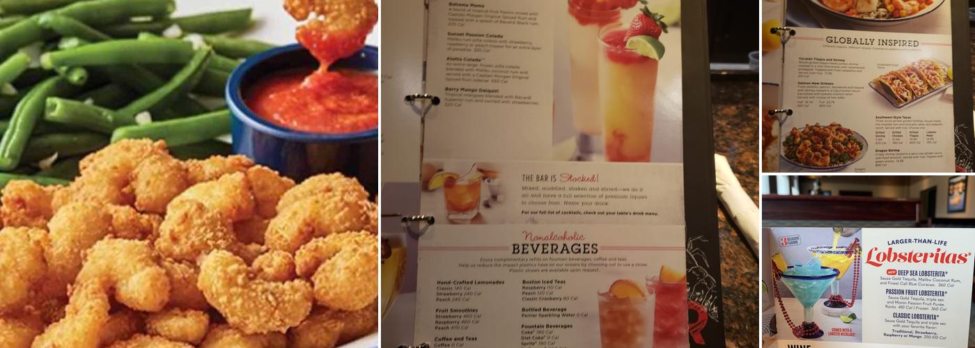 Red Lobster Menu